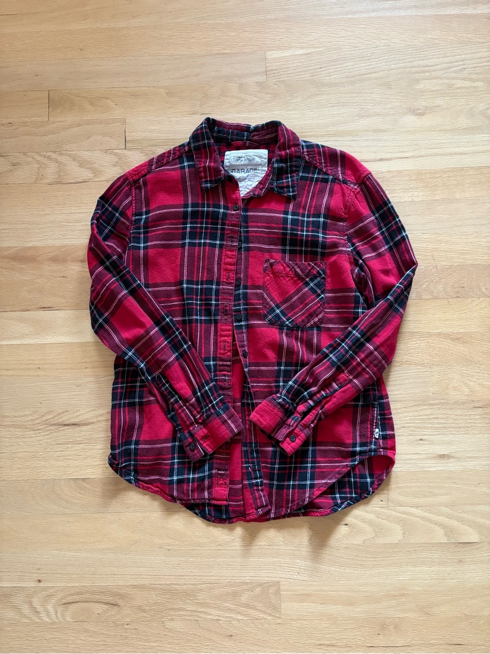 Classic Red Plaid Flannel Shirt